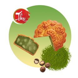  Bánh chay Trà xanh Hạt Macadamia - Bánh Trung Thu Kinh Đô (XTX)